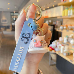 Slippers Key Ring Doll Pendant Couple Bag Ornament Cartoon Key Chain Men Boys