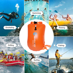 20L Lightweight Inflatable Swim Float Bag With Belt
