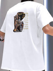 Men's Knight Graphic T shirt Casual Mid Stretch Breathable Tee