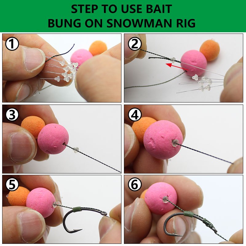 20pcs Mini Bait Bead Stopper Carp Fishing Tackle Accessories
