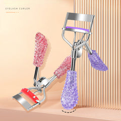 Rhinestone Eyelash Curler Quick Curling Eyelashes Makeup Clip