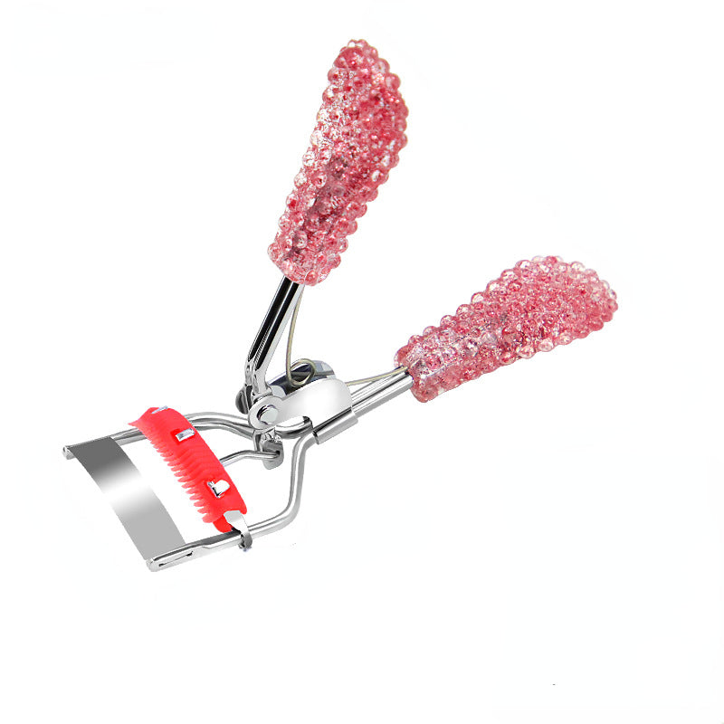 Rhinestone Eyelash Curler Quick Curling Eyelashes Makeup Clip