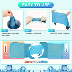 8pcs Cooling Towel for Outdoor Sports & Activities