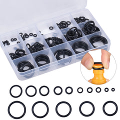 200pcs 15 Sizes Gasket Rings Set Rubber O Ring Assortment