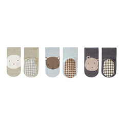 3 Pairs Baby Boys Non-Slip Floor Socks Breathable Toddlers Socks