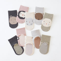 3 Pairs Baby Boys Non-Slip Floor Socks Breathable Toddlers Socks