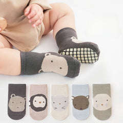 3 Pairs Baby Boys Non-Slip Floor Socks Breathable Toddlers Socks