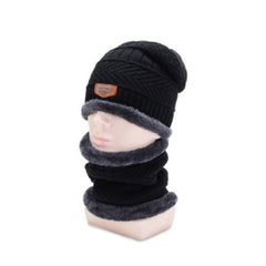 3pcs Winter Knit Beanie Scarf Gloves Set for Men Women