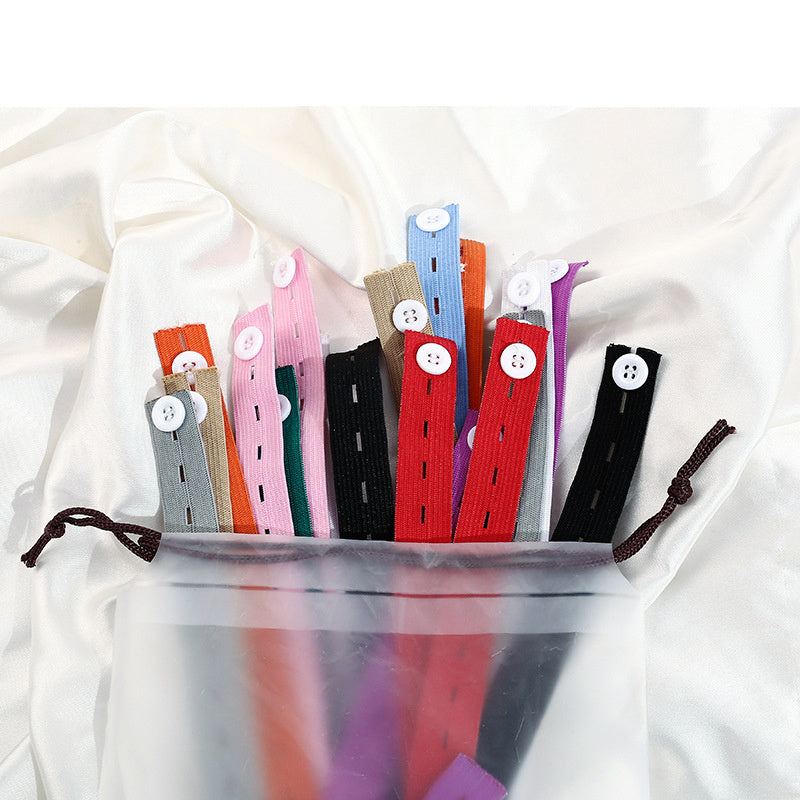 20Pcs Elastic Band Buttonholes Closet Clothes Blanket Organizer