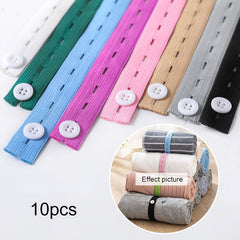20Pcs Elastic Band Buttonholes Closet Clothes Blanket Organizer