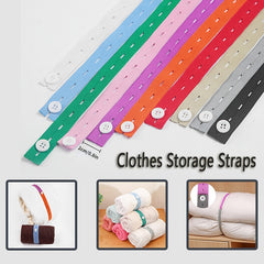 20Pcs Elastic Band Buttonholes Closet Clothes Blanket Organizer