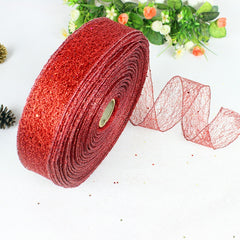 Messy Net Lock Edge Christmas Ribbon Decoration