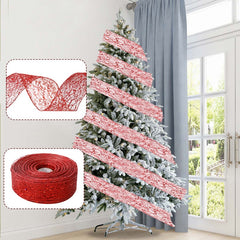 Messy Net Lock Edge Christmas Ribbon Decoration