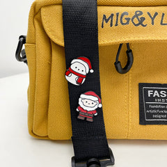 Christmas Santa Claus Corsage Pin Backpack Accessories