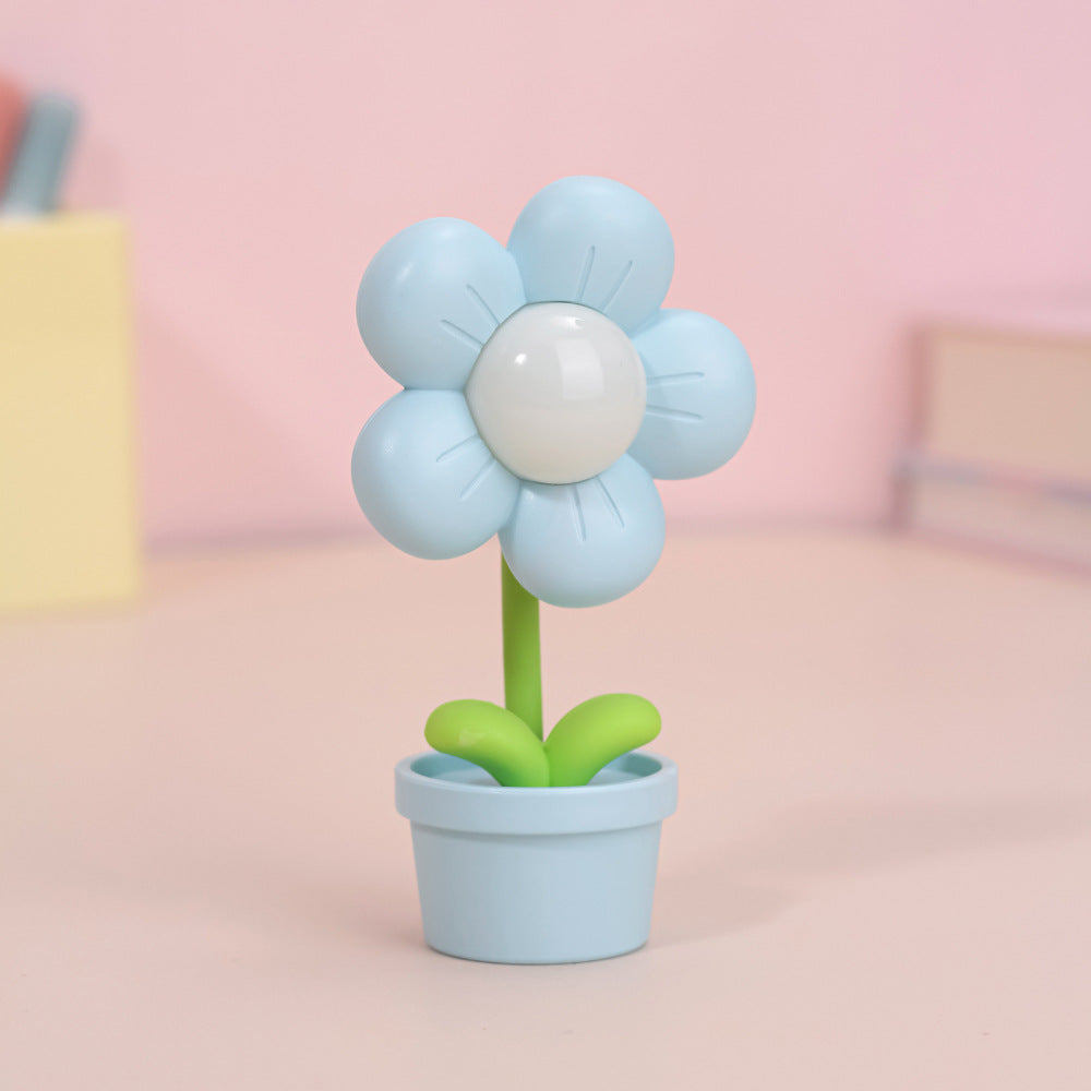 Mini Flower Night Light Bedside Lamp - Creative Desktop Decoration
