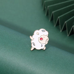 2pcs Sheep Dancing Brooches For Girls Funny Cartoon Animal Jewelry Gift
