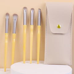 5pcs Eyeshadow Brushes Set with Storage Case, Eye Shadow Makeup Brush Kit