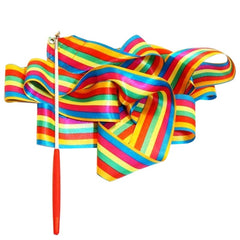 Twirling Ribbon Artistic Gymnastics Rhythmic Rod Streamer Fitness Props