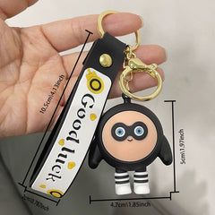 Egg Yolk Party Doll Keychain Pendant For Boys Bag Accessories