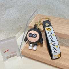 Egg Yolk Party Doll Keychain Pendant For Boys Bag Accessories