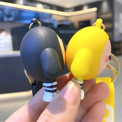 Egg Yolk Party Doll Keychain Pendant For Boys Bag Accessories