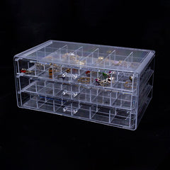 Transparent Jewelry Box Earrings Beaded Necklace Storage Display Box