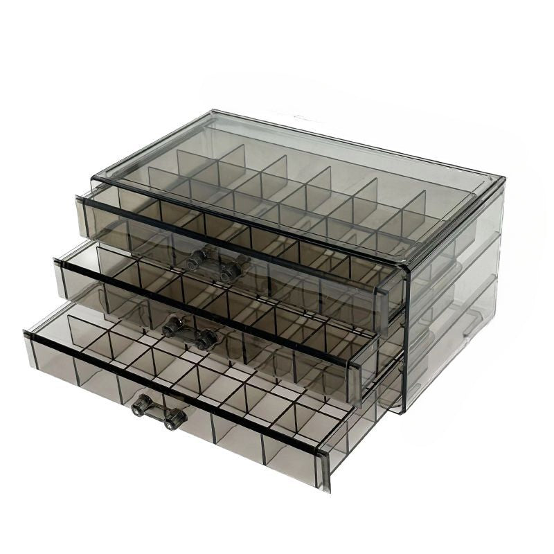 Transparent Jewelry Box Earrings Beaded Necklace Storage Display Box