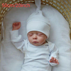 20in Reborn Doll Advanced Skin Painting Realistic Soft Silicone Girl Toy