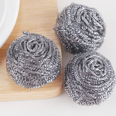 Steel Wire Ball Brush Pot Dish Kitchen Cleaner Kitchen Accessories