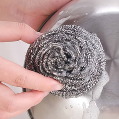 Steel Wire Ball Brush Pot Dish Kitchen Cleaner Kitchen Accessories
