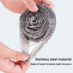 Steel Wire Ball Brush Pot Dish Kitchen Cleaner Kitchen Accessories