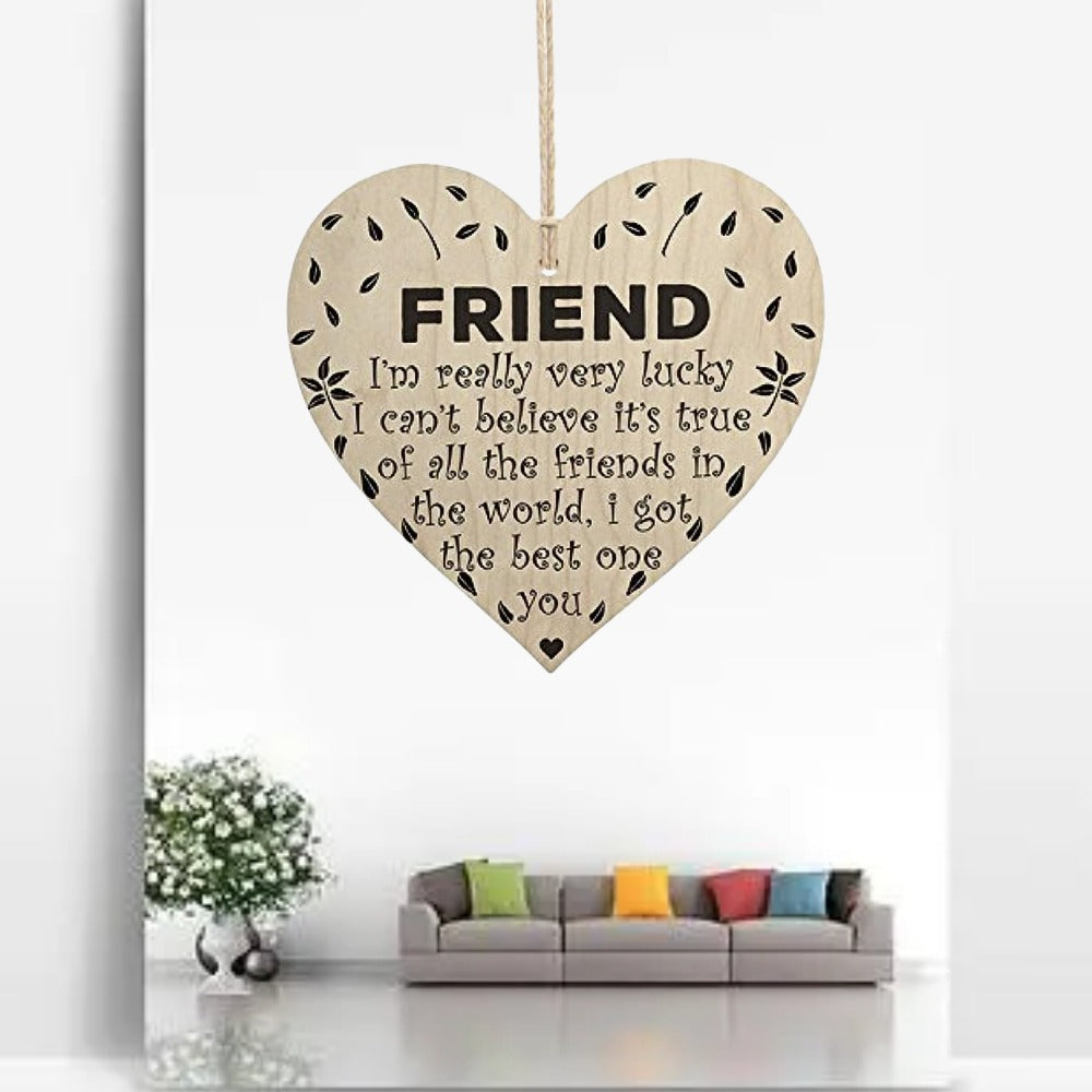 Wooden Love Door Hanging Sign - Friendship Plaque Gift