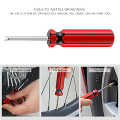 Car Tire Valve Core Installation Tool Set Screwdriver Wrench