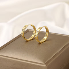 Geometric Zircon Earrings for Party Jewelry