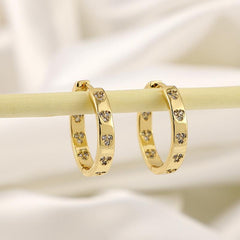 Geometric Zircon Earrings for Party Jewelry