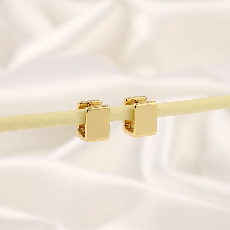 Geometric Glossy Earrings for Girls