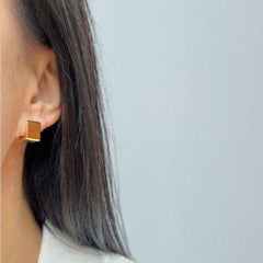 Geometric Glossy Earrings for Girls
