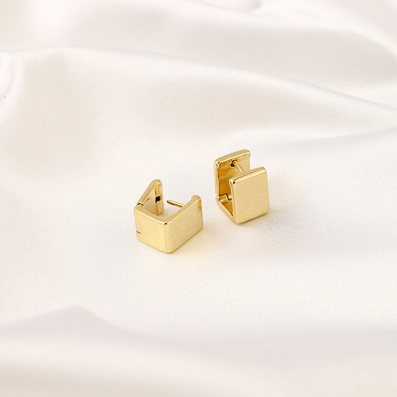 Geometric Glossy Earrings for Girls