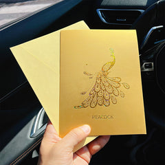 3D Peacock Greeting Card Creative Birthday Christmas Universal Blessing