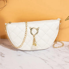 Girls Argyle Shoulder Bag Crossbody Bag Dumpling Bag Coin Purse