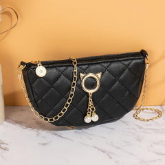 Girls Argyle Shoulder Bag Crossbody Bag Dumpling Bag Coin Purse