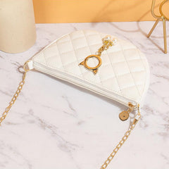 Girls Argyle Shoulder Bag Crossbody Bag Dumpling Bag Coin Purse