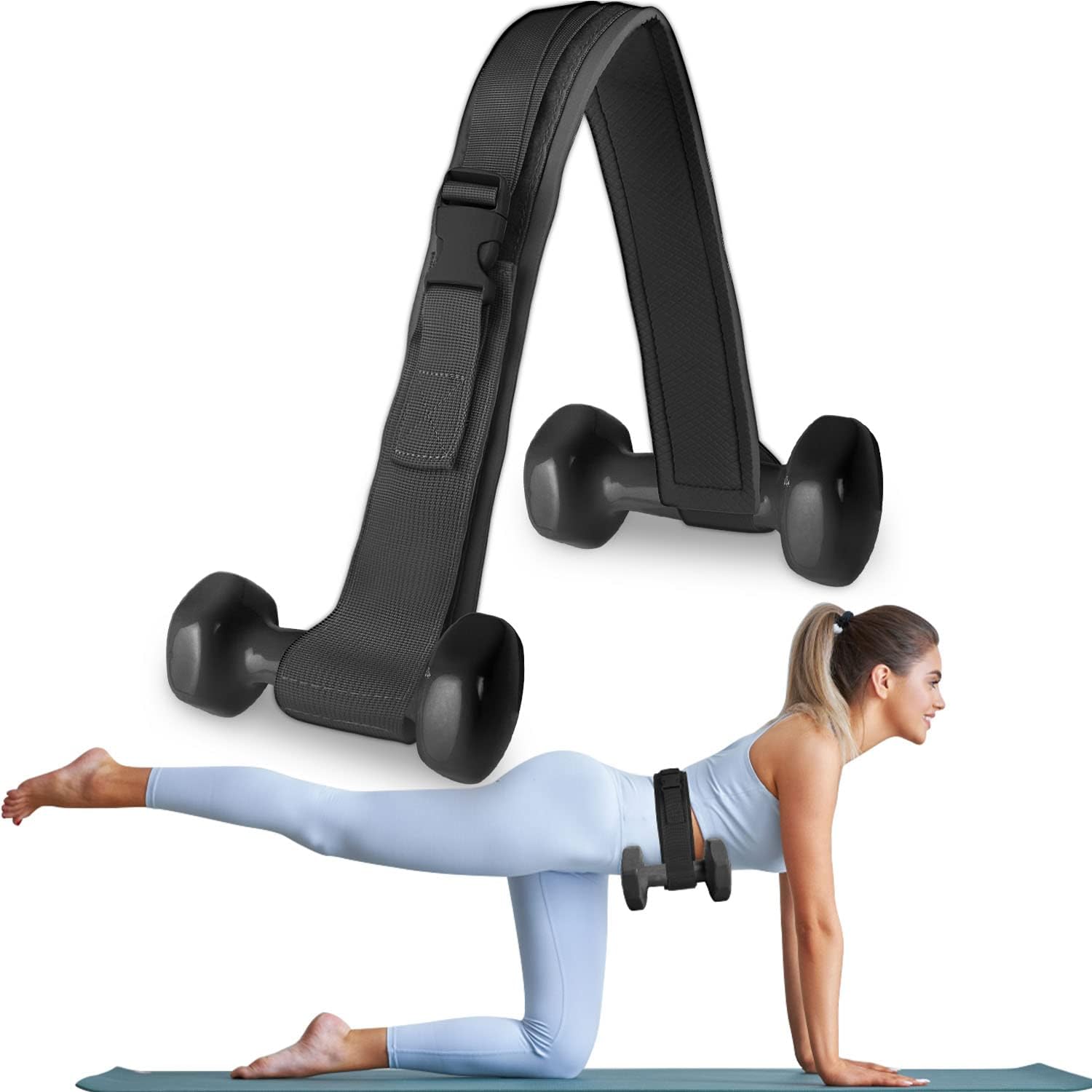 Non Slip Hip Thrusting Belt with Weighted Waist Training