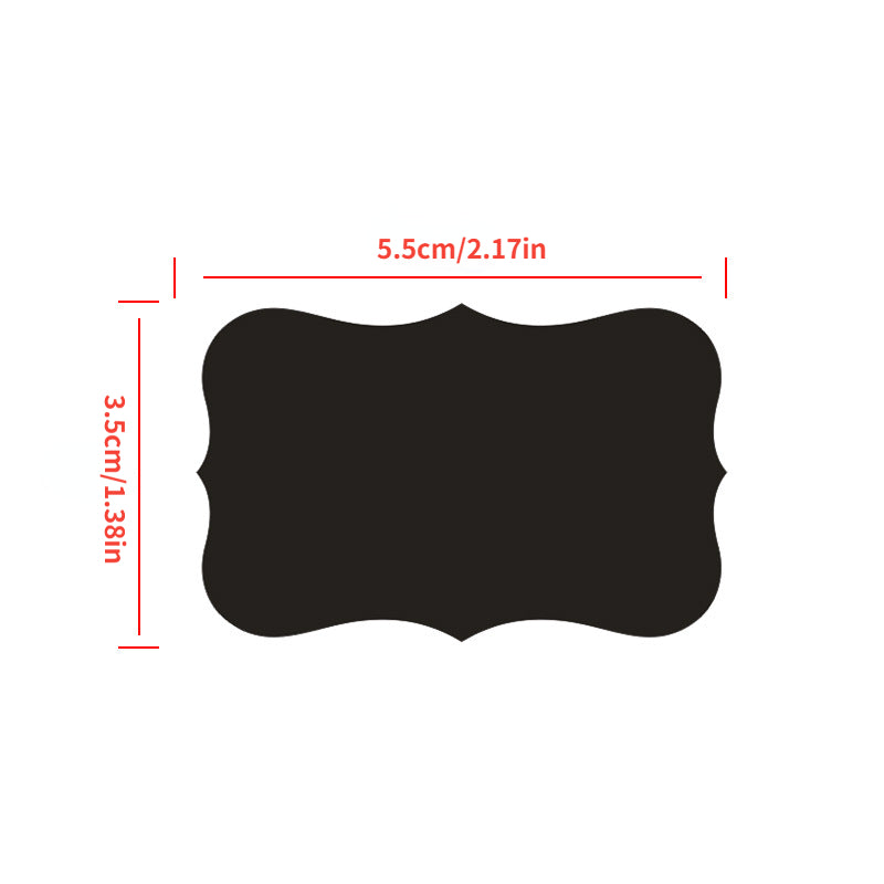 Irregular Blackboard PVC Stickers for Wine Bottles