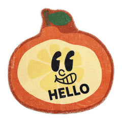 Fruit Pattern Faux Cashmere Rug Soft Fluffy Carpet Non-slip