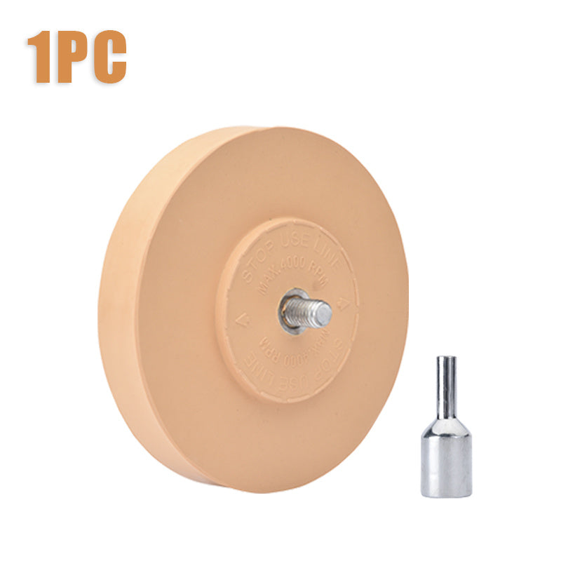 Car Eraser Wheel Adhesive Remover Rubber Wheel Power Drill Adapter