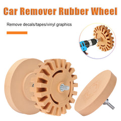 Car Eraser Wheel Adhesive Remover Rubber Wheel Power Drill Adapter