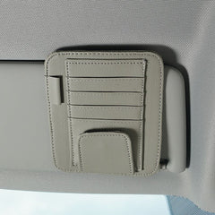Car Sun Visor Storage Card Document Storage Bill Clip Car PU Multifunctional
