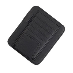 Car Sun Visor Storage Card Document Storage Bill Clip Car PU Multifunctional