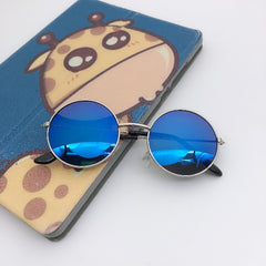 Girl's Round Metal Sunglasses UV375 for Outdoor Sports